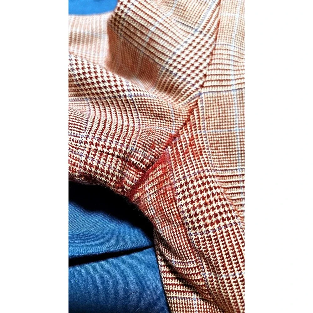 Giorgio Armani Classico Vintage Wool Plaid Blazer Men's Made in Italy